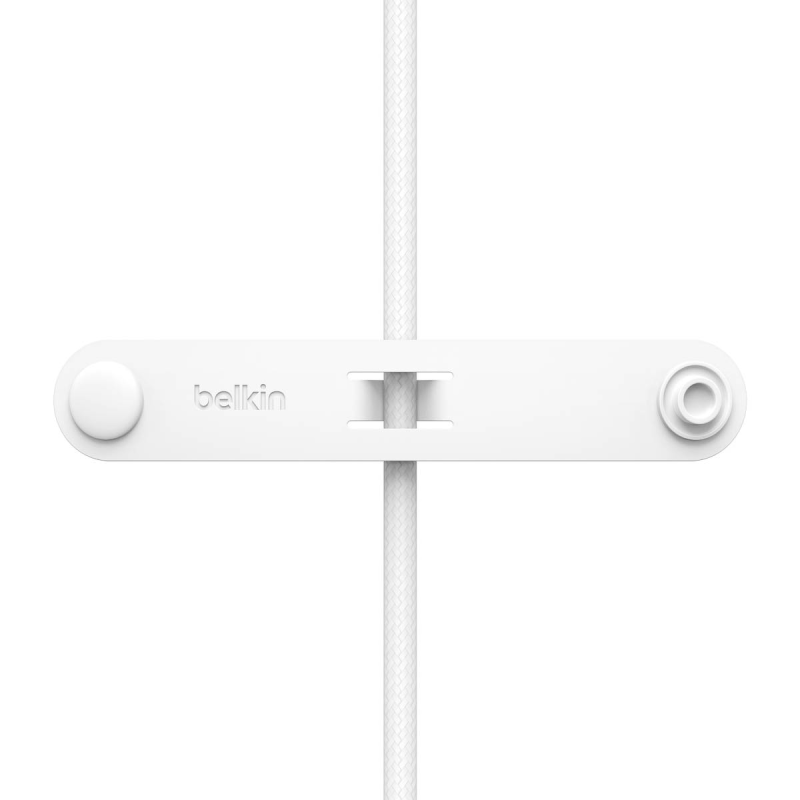 Belkin Kabel 2 w 1 ze złączami USB-C i Lightning, 60W, oplot, 1,5m, biały