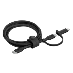 Belkin Kabel 2 w 1 ze złączami USB-C i Lightning, 60W, oplot, 1,5m, czarny