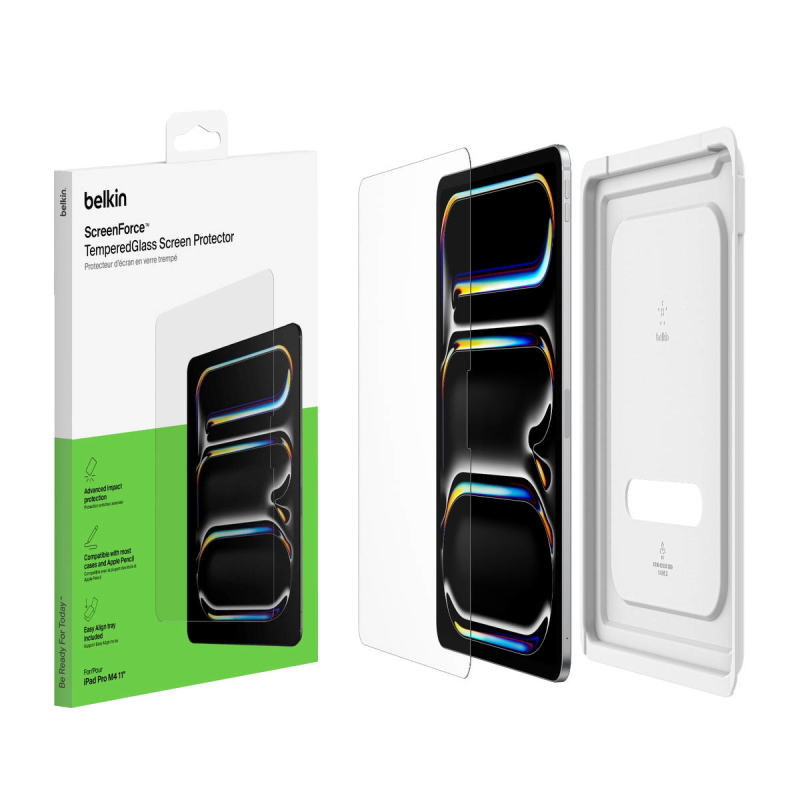 Belkin Szkło na iPad Pro 11'' (M4), TemperedGlass, z aplikatorem