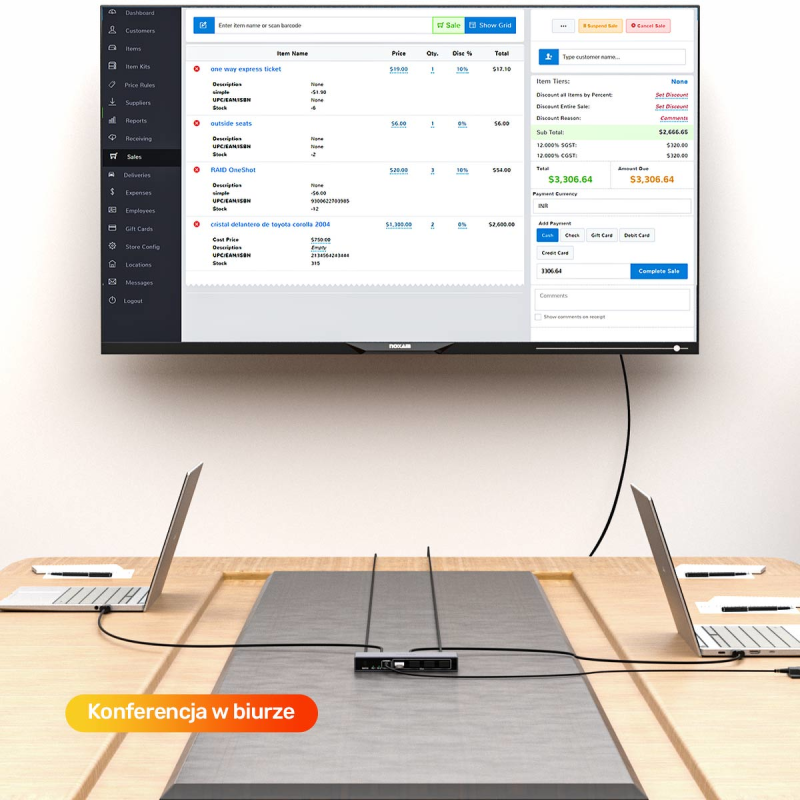 Unitek Przełącznik KVM 8K@60Hz USB 3.0 5Gbps DP