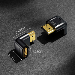 Unitek Adapter kątowy 8K HDMI 90 i 270 stopni