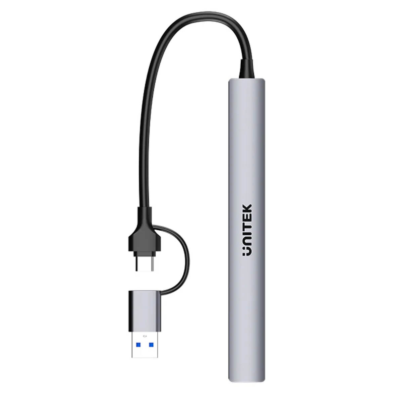 Unitek Hub USB-A/C 7w1 USB A z adapterem USB A 5 Gbps