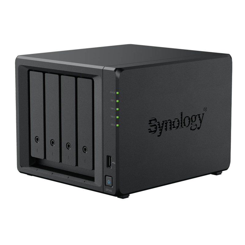Synology DP340 | 4-zatokowy serwer ActiveProtect, AMD Ryzen, 16GB RAM, 1x 1GbE 1x 10GbE RJ-45, Tower