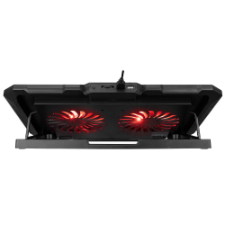 Rampage AD-RC12 CLAW Podstawka chłodząca pod laptop 5-17" RGB regulowana
