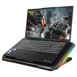 Rampage AD-RC12 CLAW Podstawka chłodząca pod laptop 5-17" RGB regulowana