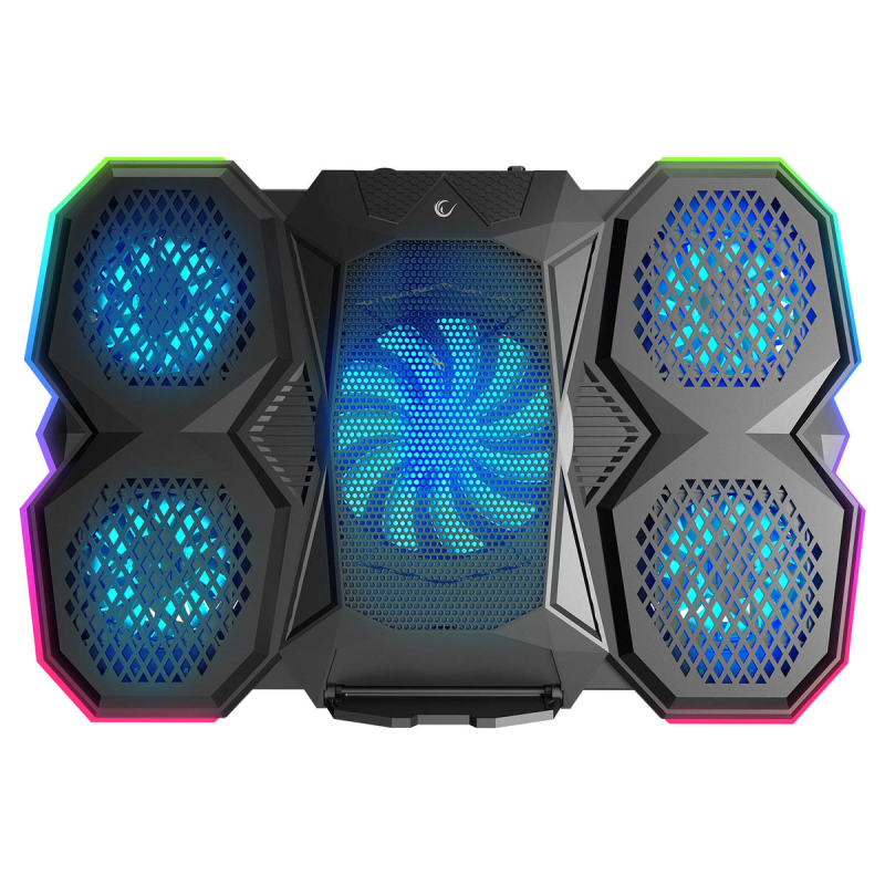 Rampage AD-RC14 X-RANGER Podstawka chłodząca pod laptop 9-17'' RGB regulowana cicha