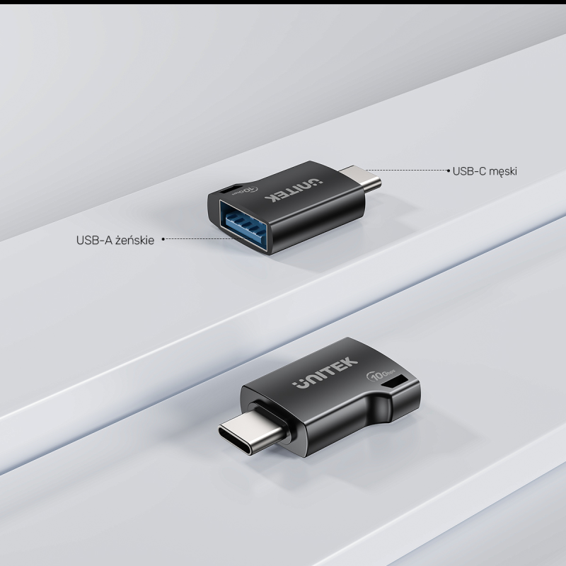 Unitek Adapter  USB-C do USB-A 10Gbps A1048ABK01