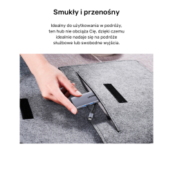 Unitek Hub 4w1 USB-C 10 Gbps, 2x USB-A i 2x USB-C H1112DGY01