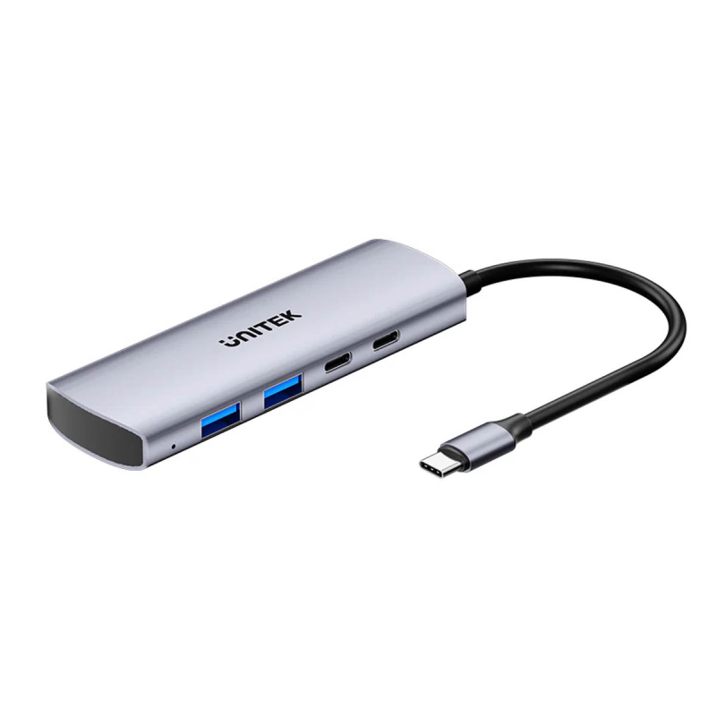 Unitek Hub 4w1 USB-C 10 Gbps, 2x USB-A i 2x USB-C H1112DGY01