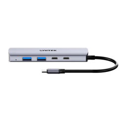 Unitek Hub 4w1 USB-C 10 Gbps, 2x USB-A i 2x USB-C H1112DGY01