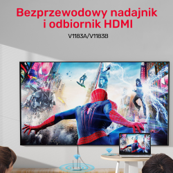 Unitek bezprzewodowy nadajnik obrazu HDMI