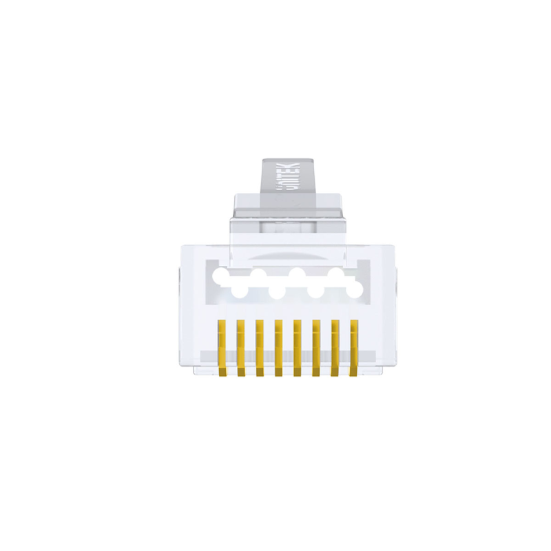 Unitek Wtyk modularny Pass-Through RJ45 Cat. 7, 50szt.