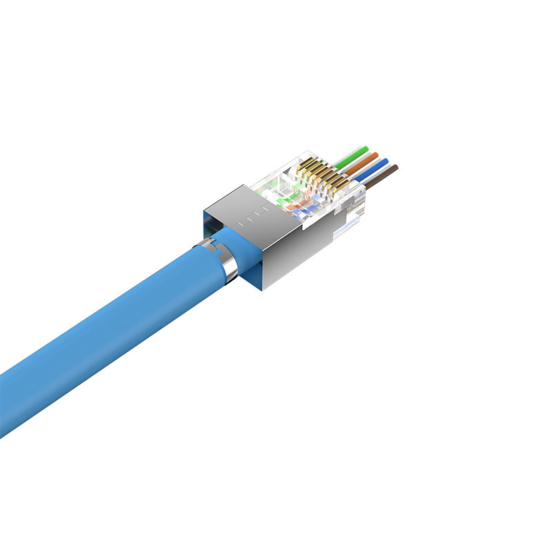 Unitek Wtyk modularny Pass-Through RJ45 Cat. 7, 50szt.