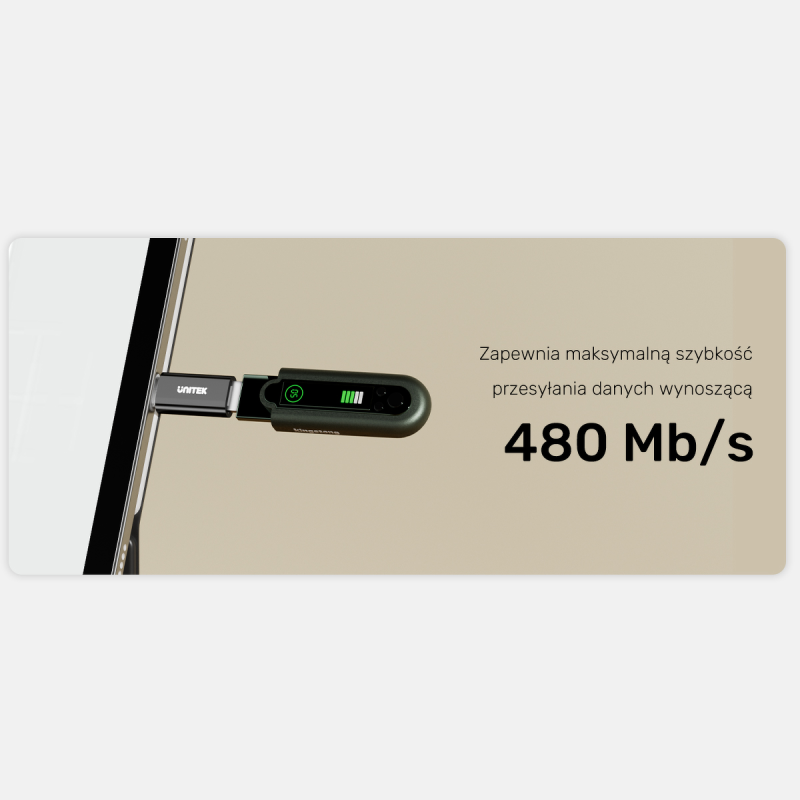 Unitek Adapter USB-C do Micro USB A1050ABK03 