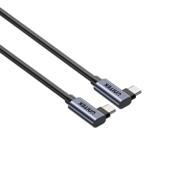 Unitek Kabel USB-C do USB-C, PD, 100W, 90 stopni, 1M