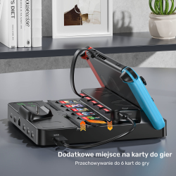 Unitek stacja ładująca Switch z przełącznikiem i czytnikiem kart do gier