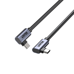 Unitek Kabel USB-C do USB-C, PD, 100W, 90 stopni, 0,5M