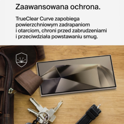 Belkin Folia ochronna na Samsung S24 Ultra, TrueClear Curve, z filtrem światła niebieskiego