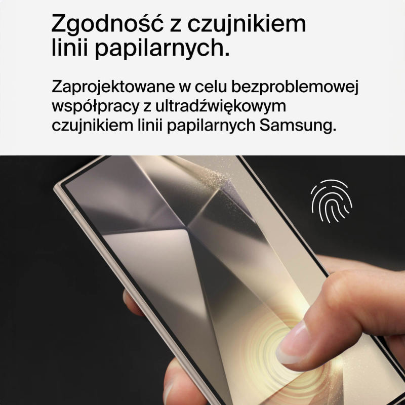 Belkin Folia ochronna na Samsung S24 Ultra, TrueClear Curve, z filtrem światła niebieskiego