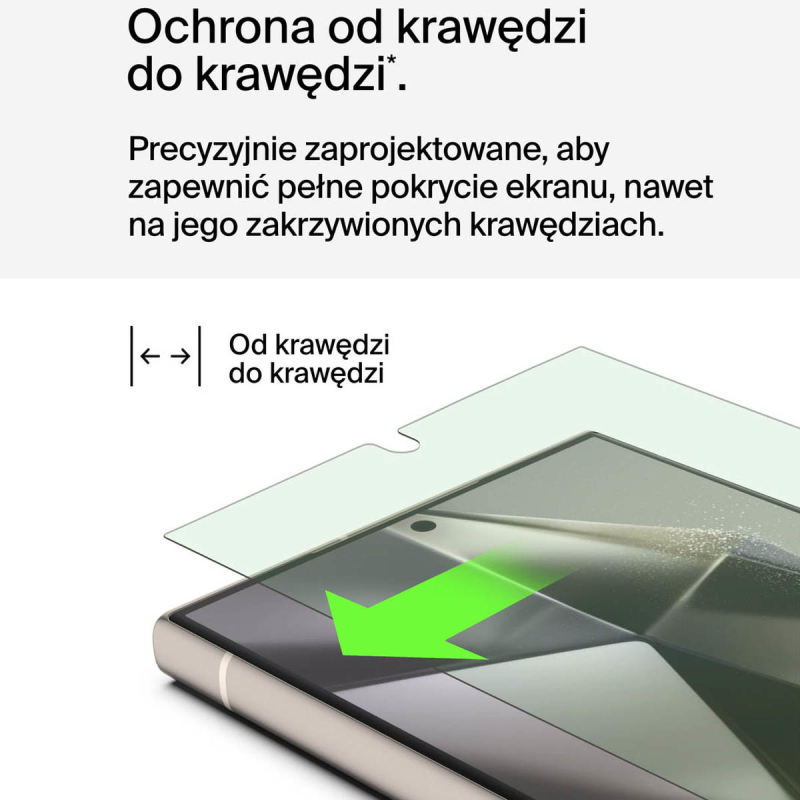 Belkin Folia ochronna na Samsung S24 Ultra, TrueClear Curve, z filtrem światła niebieskiego