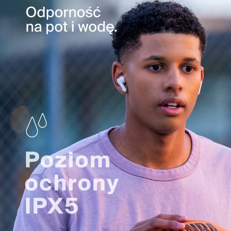 Belkin Bezprzewodowe słuchawki douszne dla dzieci, białe