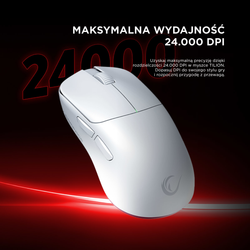 Rampage TILION Mysz bezprzewodowa Biała
