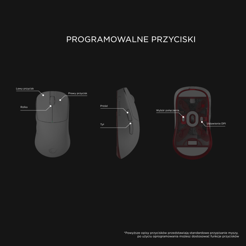 Rampage TILION Mysz bezprzewodowa Biała