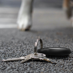 Belkin Uchwyty na AirTag z kółkiem do kluczy, 4 szt., czarne