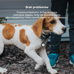 Belkin Uchwyty na AirTag z kółkiem do kluczy, 4 szt., czarne