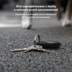 Belkin Uchwyty na AirTag z kółkiem do kluczy, 4 szt., czarne