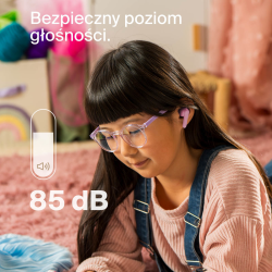 Belkin Bezprzewodowe słuchawki douszne dla dzieci, różowe