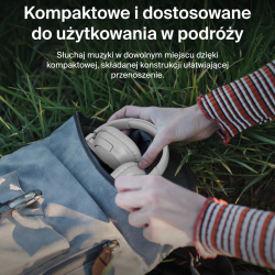 Belkin Słuchawki nauszne, bezprzewodowe, kremowe