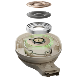 Belkin Słuchawki nauszne, bezprzewodowe, kremowe