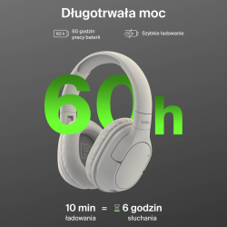 Belkin Słuchawki nauszne, bezprzewodowe, kremowe