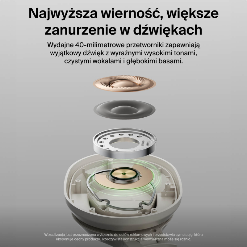 Belkin Słuchawki nauszne, bezprzewodowe, kremowe