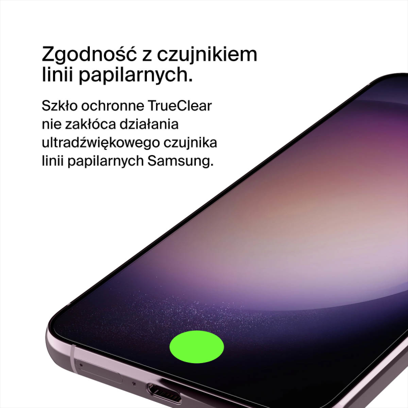 Belkin Szkło na Samsung S23+, TrueClear Curve, z filtrem światła niebieskiego