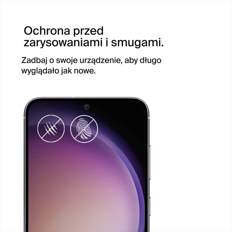 Belkin Folia ochronna na Samsung S23+, TrueClear Curve, z filtrem światła niebieskiego