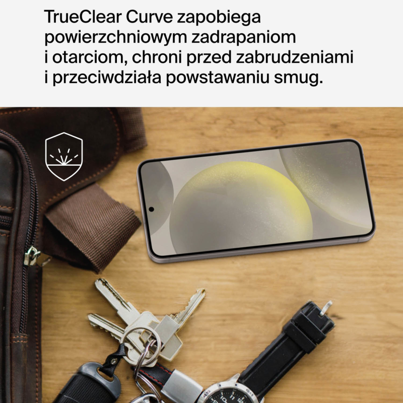 Belkin Folia ochronna na Samsung S24, TrueClear Curve, z filtrem światła niebieskiego