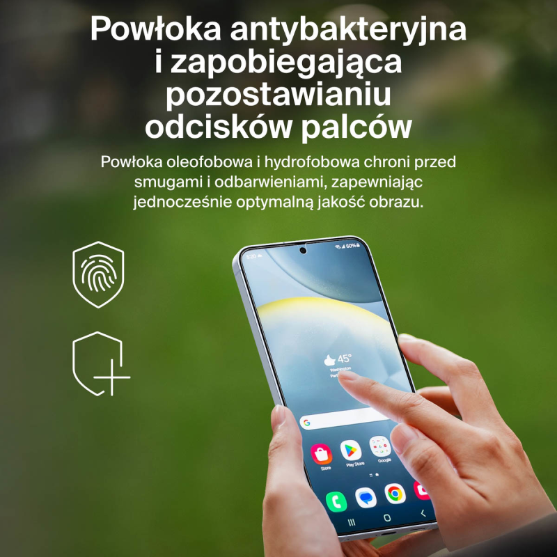 Belkin Szkło na Samsung S25+ / S24+, InvisiGlass, z aplikatorem