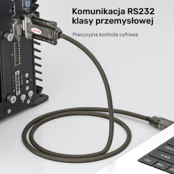 Unitek Kabel szeregowy USB-A na RS232 (DB9F)