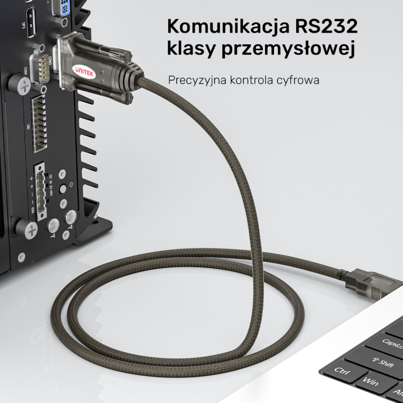 Unitek Kabel szeregowy USB-A na RS232 (DB9F)