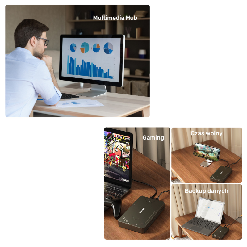 Unitek Obudowa dysku SSD M.2 NVMe i SATA 10Gbps USB