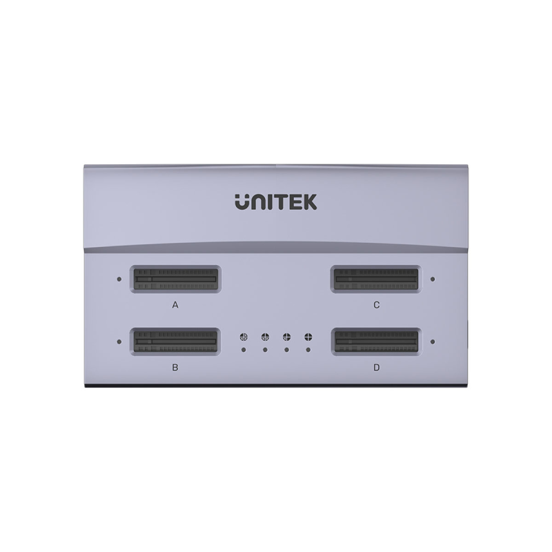 Unitek USB4 4-kieszeniowa stacja dokująca/ klonująca M.2 SSD