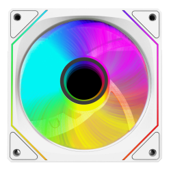 Rampage Wentylator do obudowy 120MM 1800RPM Infinite loop ARGB biały PWM