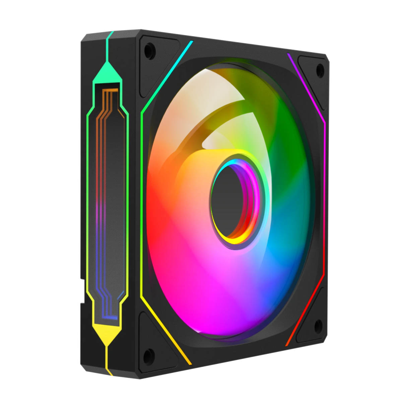 Rampage Wentylator do obudowy 120MM 1800RPM Infinite loop ARGB czarny PWM