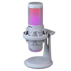 Rampage Bemol Mikrofon gamingowy/do podcastów RGB USB-C biały