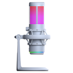 Rampage Bemol Mikrofon gamingowy/do podcastów RGB USB-C biały