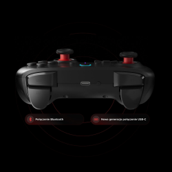 Rampage Hydra Pad bezprzewodowy RGB 2.4G Hall, spusty analogowe