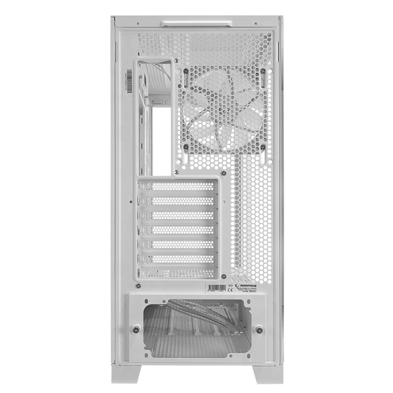 Rampage Hydra V2 Obudowa PC akwarium 4x wentylator ARGB biała