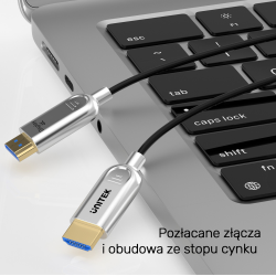 Unitek Kabel optyczny HDMI 2.0 AOC 4K 60Hz 10 m